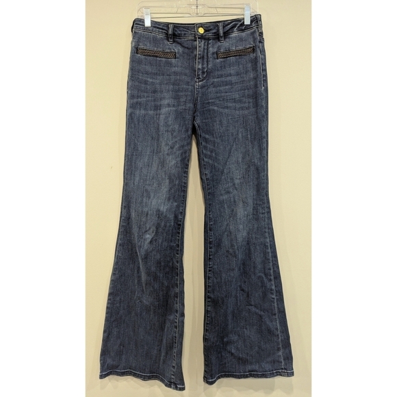 Pilcro and The Letterpress Flare Jeans High Rise Size 27 - Picture 1 of 7